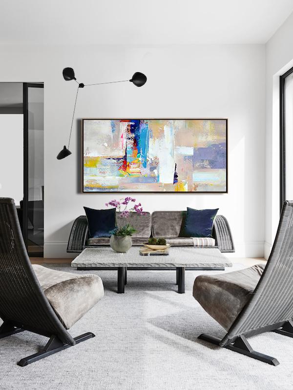 Panoramic Palette Knife Contemporary Art #L4D